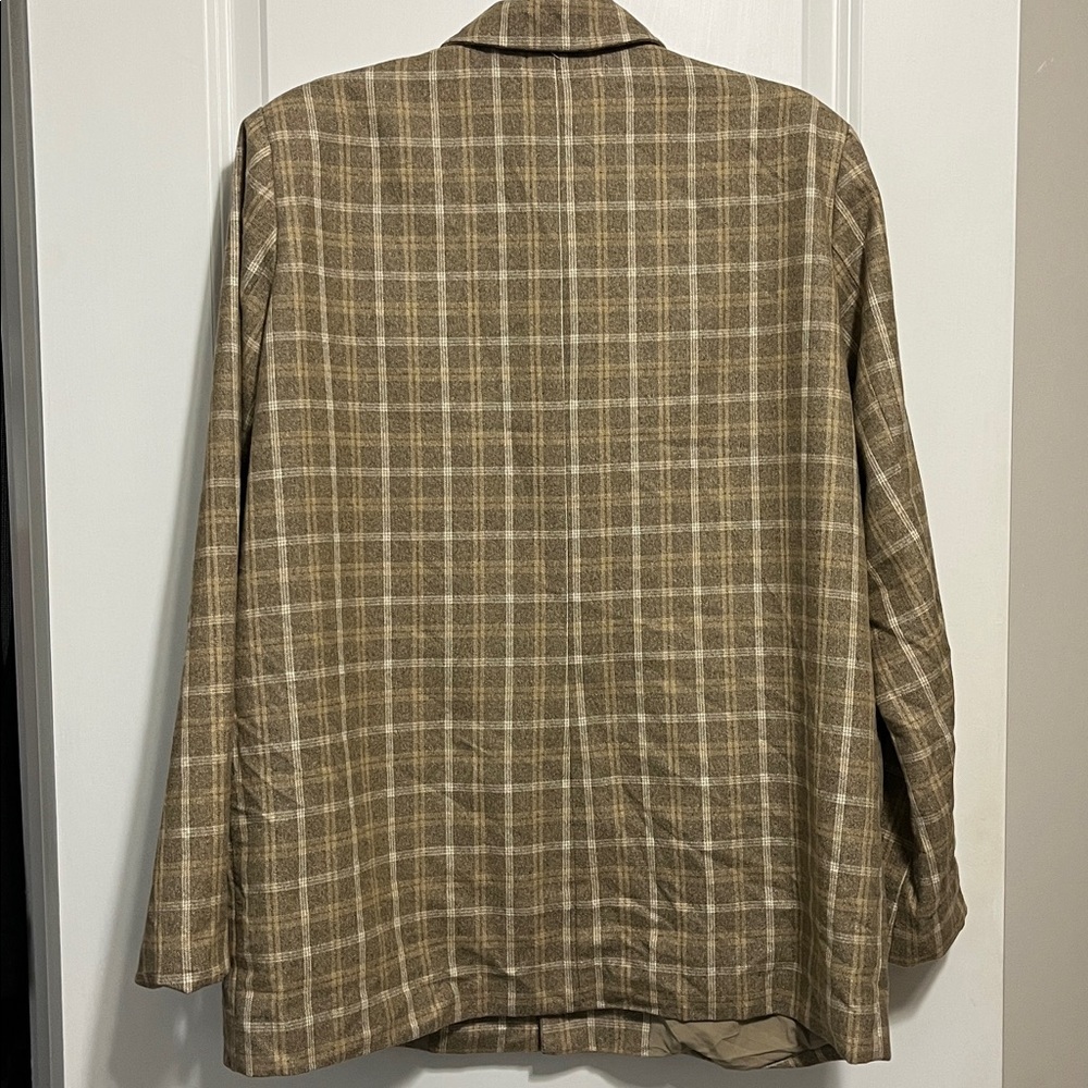 NWOT 4th and Reckless Plaid Oversized Blazer Medium - Picture 6 of 9